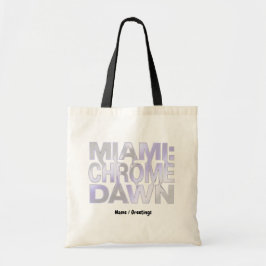 Miami Chrome Dawn Liquid Metal Y3K Aesthetic Art Tragetasche