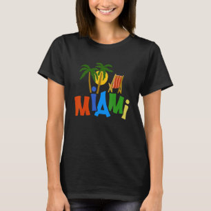 Miami City Florida Souvenir für Männer Frauen 3 T-Shirt