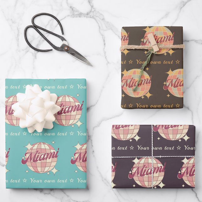 Miami City Florida USA Geschenkpapier Blätter (Von Creator hochgeladen)