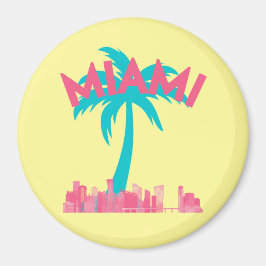 Miami Cityscape Magnet
