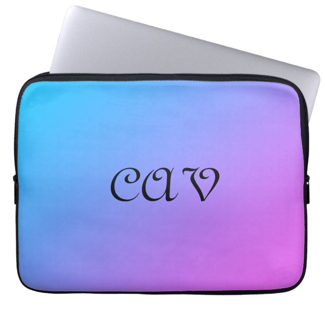 Miami Cornflower Blue Laptopschutzhülle (Vorderseite)