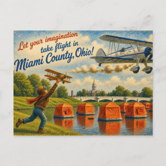 Miami County Ohio Postkarte