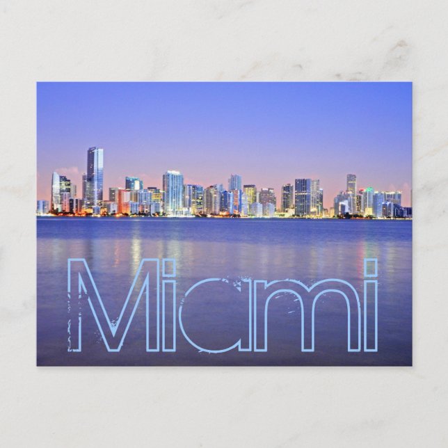 Miami, die Magische Stadt im Morgengrauen Postkarte (Vorderseite)