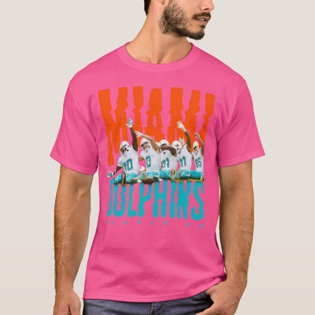 Miami Dolphins Roller Untersetzer T-Shirt (Vorderseite)