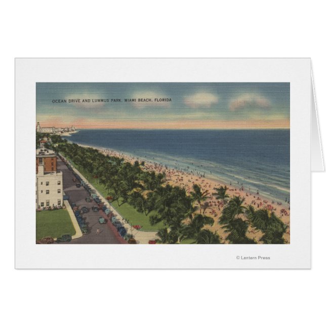 Miami, FL - Ocean Drive und Lummus Park (Vorderseite (Horizontal))
