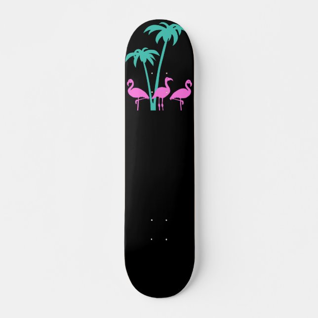 Miami Flamingos Skateboard (Vorne)