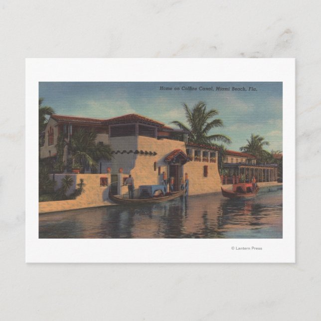 Miami, Florida - Aussicht auf das Haus am Collins  Postkarte (Vorderseite)