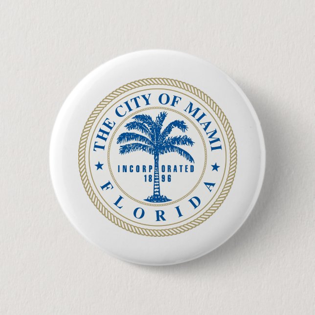 Miami Florida Button (Vorderseite)