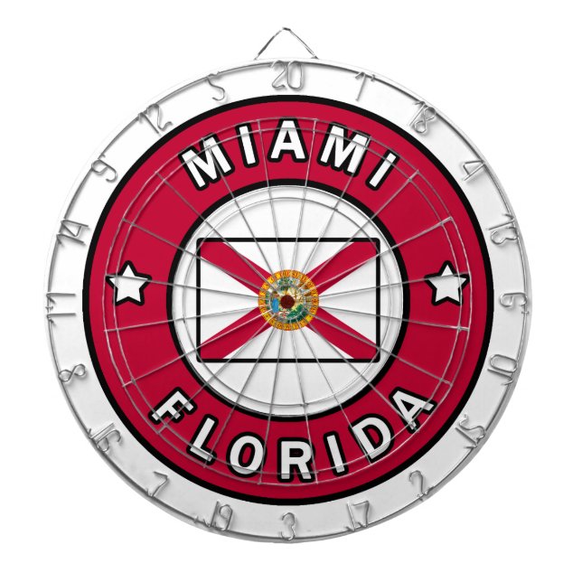 Miami Florida Dartscheibe (vorne)