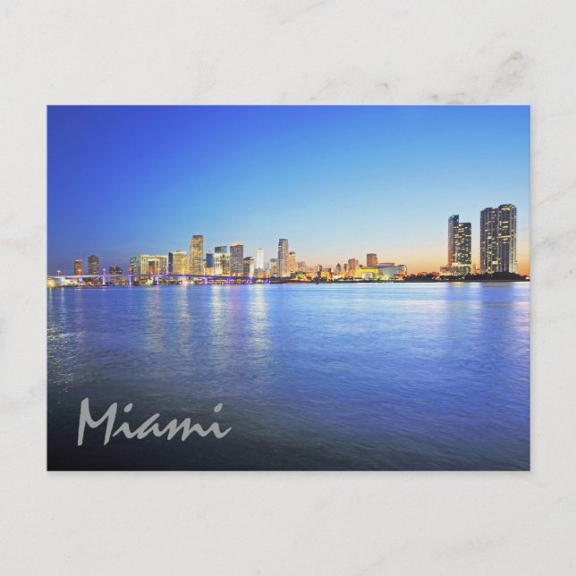 Miami, Florida, die Stadt schön Postkarte (Vorderseite)