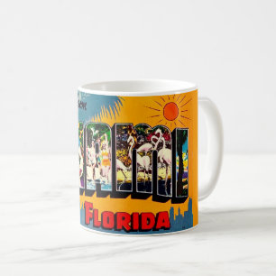 Miami Florida Farbige Postkarten-Tasse Kaffeetasse
