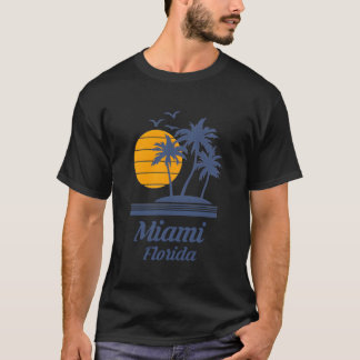 Miami Florida Fl City Staat Beach Tourist Souvenir T-Shirt