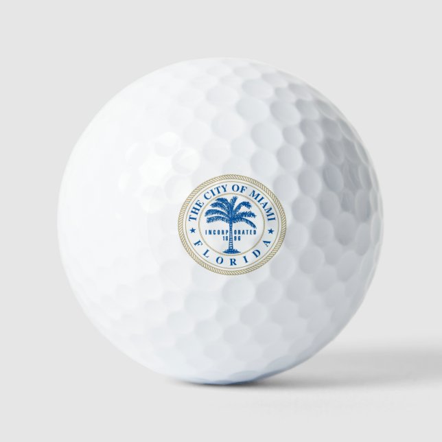 Miami Florida Golfball (Vorderseite)