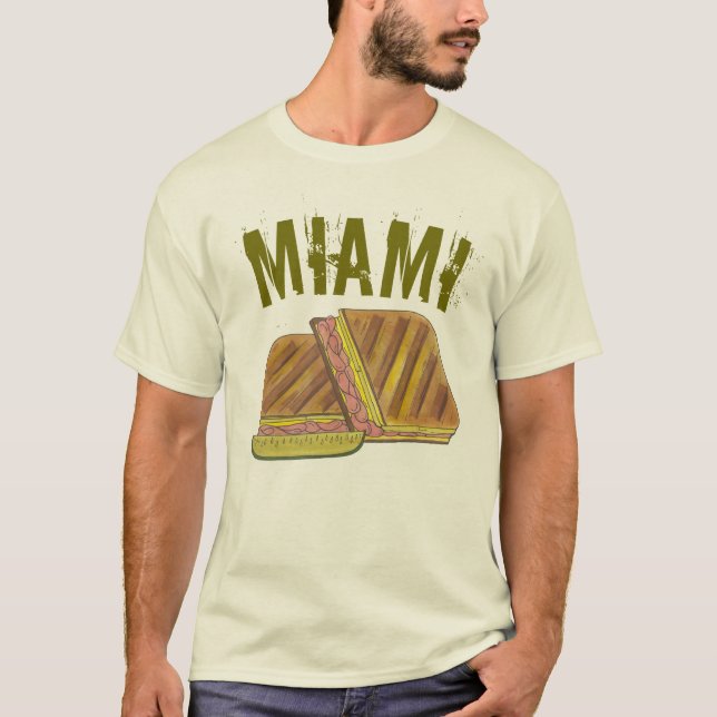 Miami Florida Ham Swiss Cheese Kuban Sandwich T-Shirt (Vorderseite)