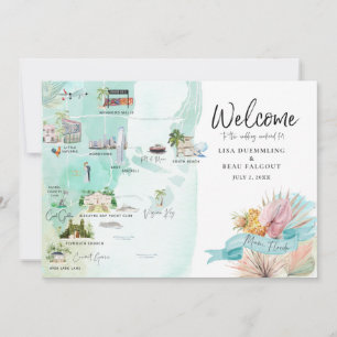 Miami Florida Hochzeitswochenende-Reiseplan-Kart