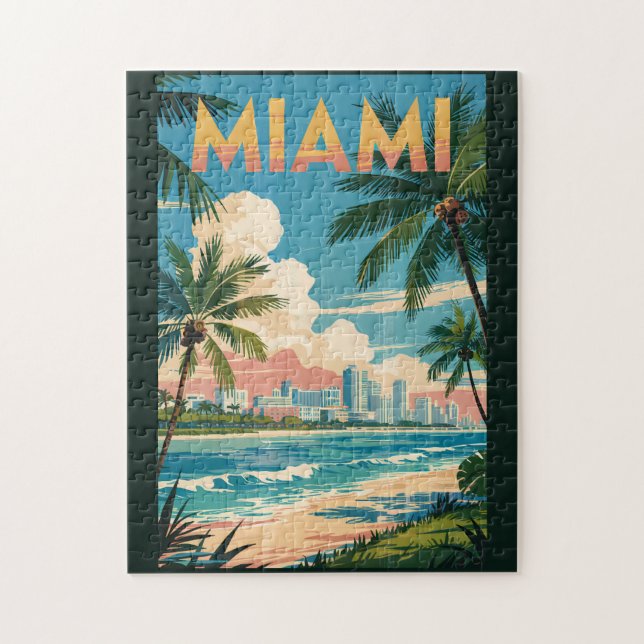 Miami Florida Illustration Kunst, Dichtung und Mus (Vertikal)