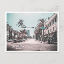 MIAMI FLORIDA OCEAN DR. POSTKARTE