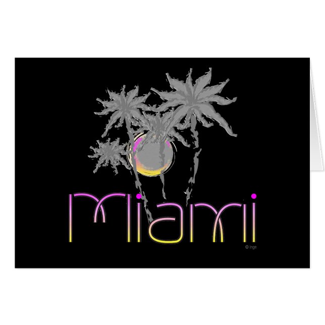 Miami, Florida Palms Cool (Vorderseite (Horizontal))