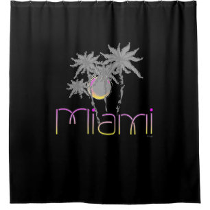 Miami, Florida Palms Modernes Cool Duschvorhang