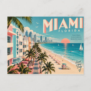 Miami Florida Postkarte