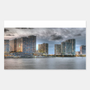 Miami, Florida Rechteckiger Aufkleber