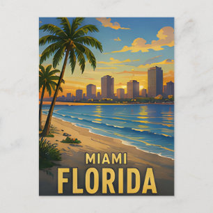 Miami Florida Reise Geschenk Postkarte