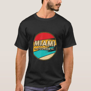 Miami Florida Retro Vintag Sunset US Staat Miami T-Shirt