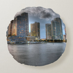 Miami, Florida Rundes Kissen