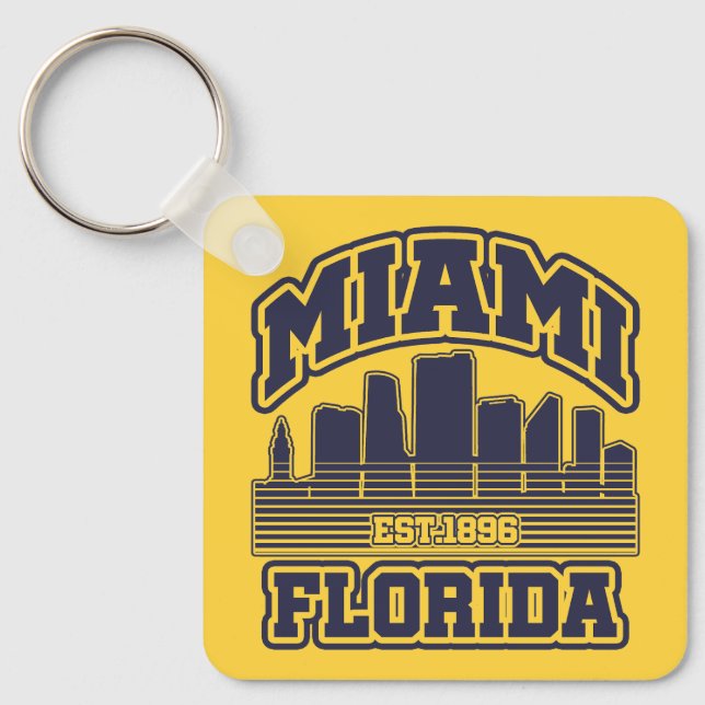Miami, Florida Schlüsselanhänger (Vorderseite)
