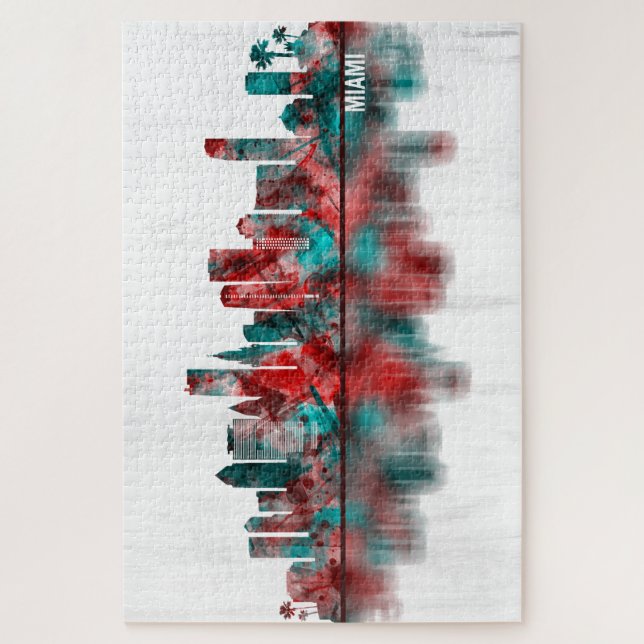 Miami Florida Skyline (Vertikal)