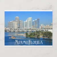 Miami Florida Skyline and Harbour - USA
