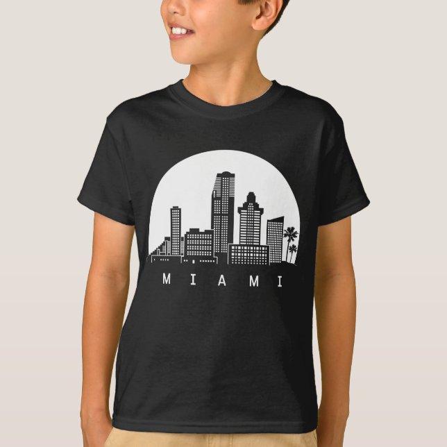 Miami Florida Skyline T-Shirt (Vorderseite)