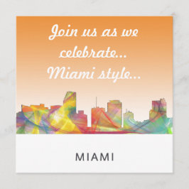 MIAMI FLORIDA SKYLINE WB1 EINLADUNG