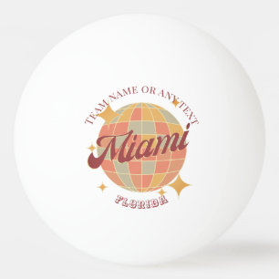 Miami Florida Stadt Tischtennis Tischtennisball