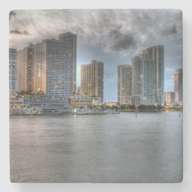 Miami, Florida Steinuntersetzer (Vorderseite)