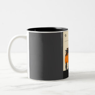 Miami Florida Summer Beach Surfspender Zweifarbige Tasse