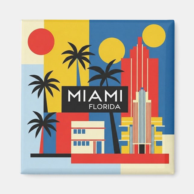 Miami Florida Travel Magnet (Vorne)