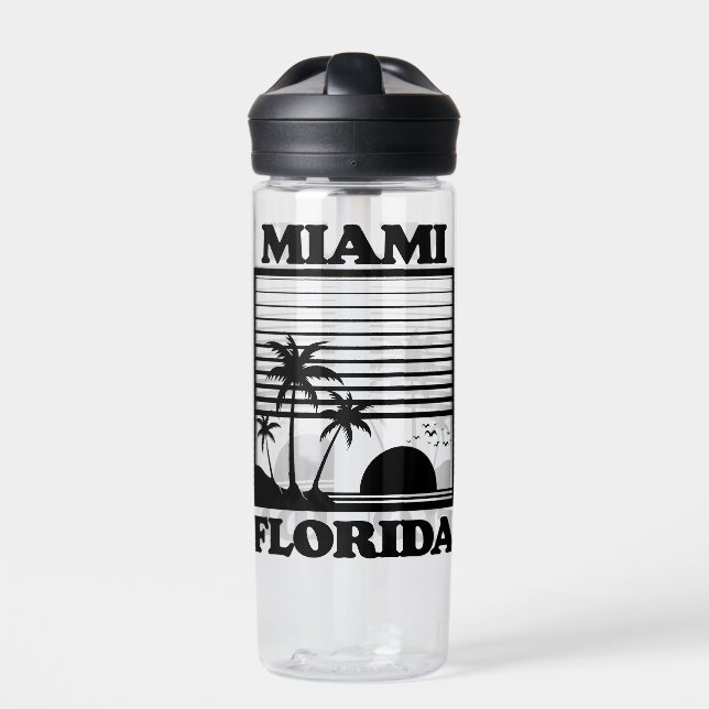 Miami, Florida Trinkflasche (Vorderseite)