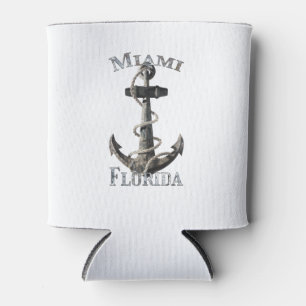 Miami Florida Vacation Nautical Anchor Segeln Dosenkühler
