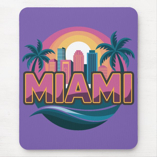 Miami Florida Vereinigte Staaten Mousepad (Vorne)
