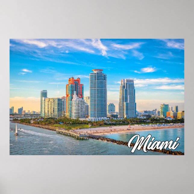 Miami, Florida, Vereinigte Staaten Poster (Vorne)