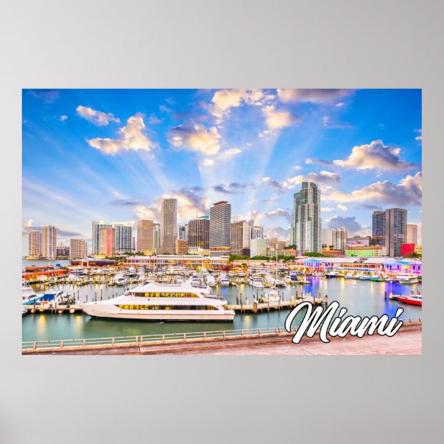 Miami, Florida, Vereinigte Staaten Poster (Vorne)