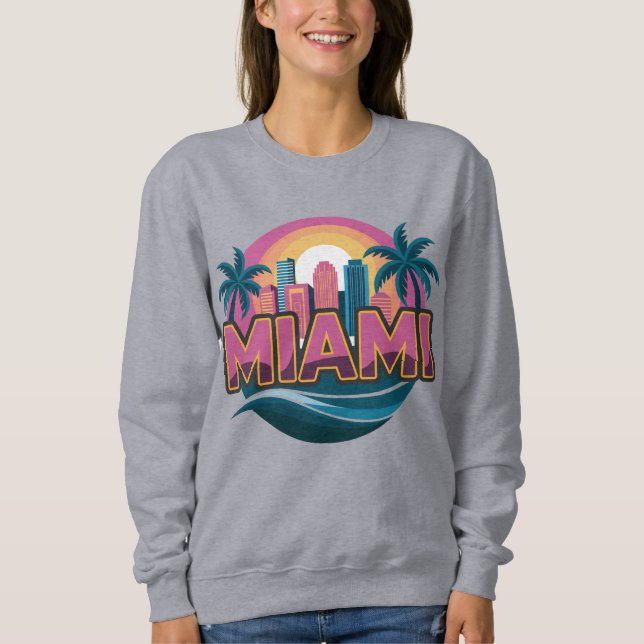 Miami Florida Vereinigte Staaten Sweatshirt (Vorderseite)