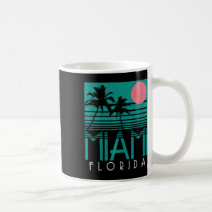 Miami Florida Vintag Retro Palm Trees Beach Sommer Kaffeetasse
