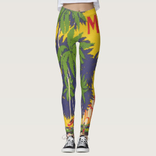 Miami Florida Vintage 1930er Jahre Deco Leggings