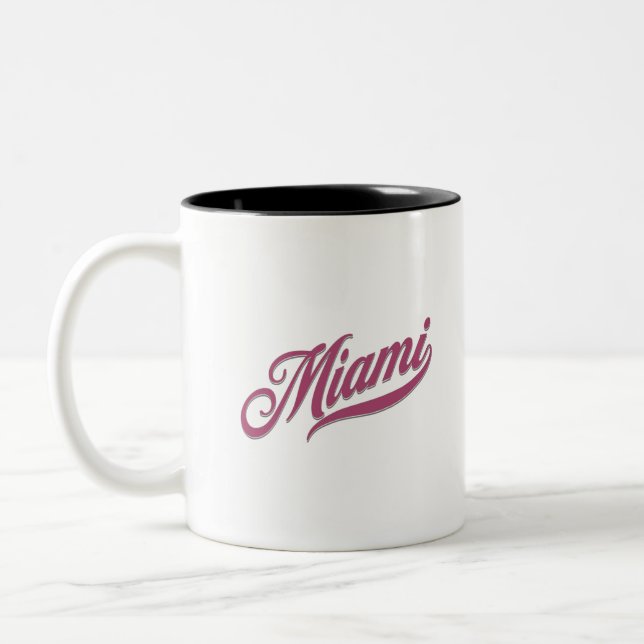 Miami Florida Zweifarbige Tasse (Links)