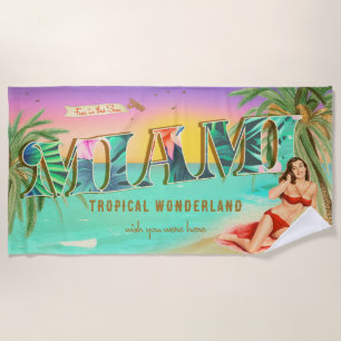 Miami Fun in the Sun Handtuch