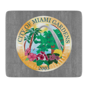 Miami Gardens (Florida) City Siegel Schneidebrett