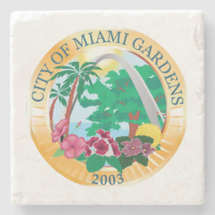 Miami Gardens (Florida) City Siegel Steinuntersetzer