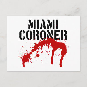 Miami Metro PD Coroner Postkarte